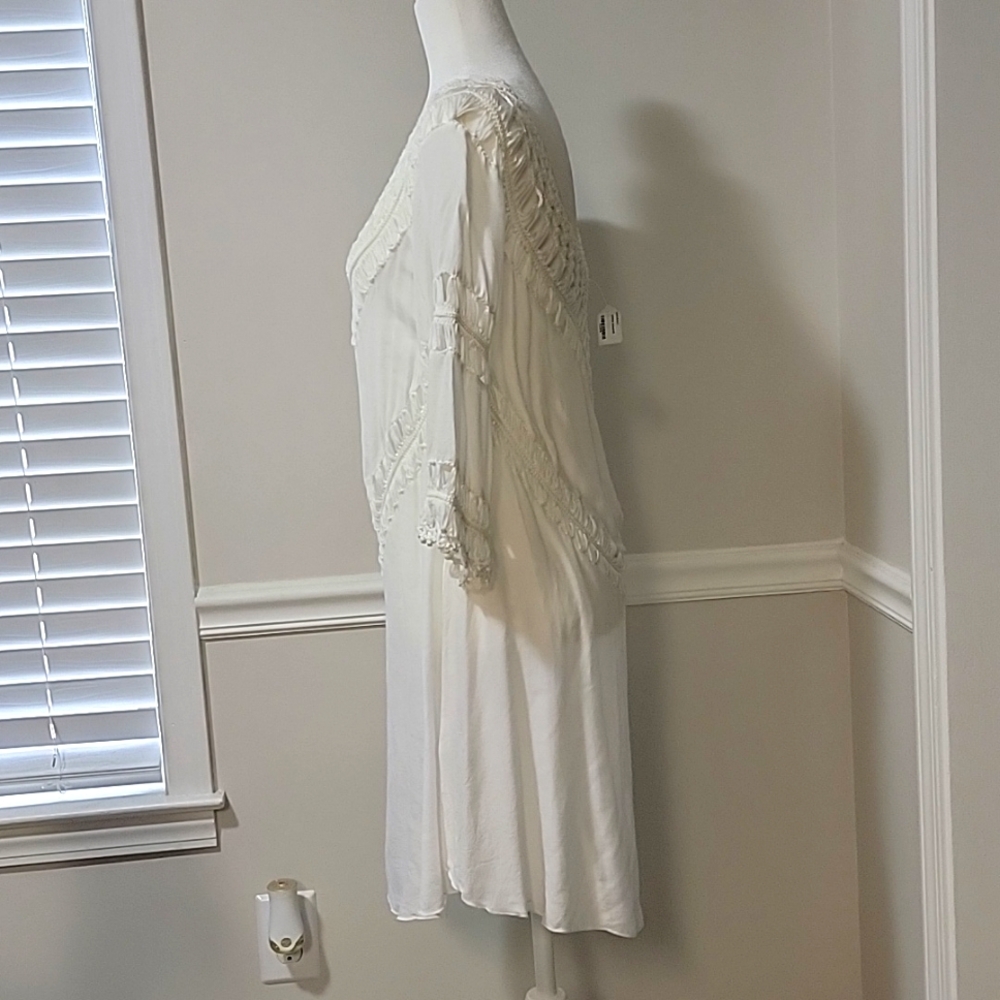 Umgee Boho Crochet Tunic Cover Up - Picture 4 of 9